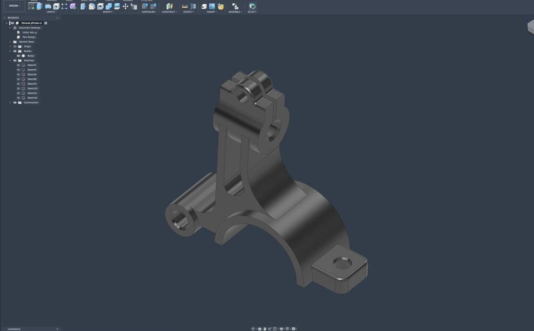3D modelování technického dílu na zakázku v BB3D