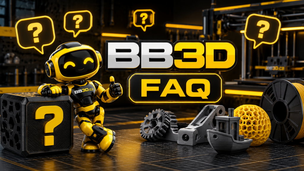 časté dotazy k 3D tisku BB3D.cz