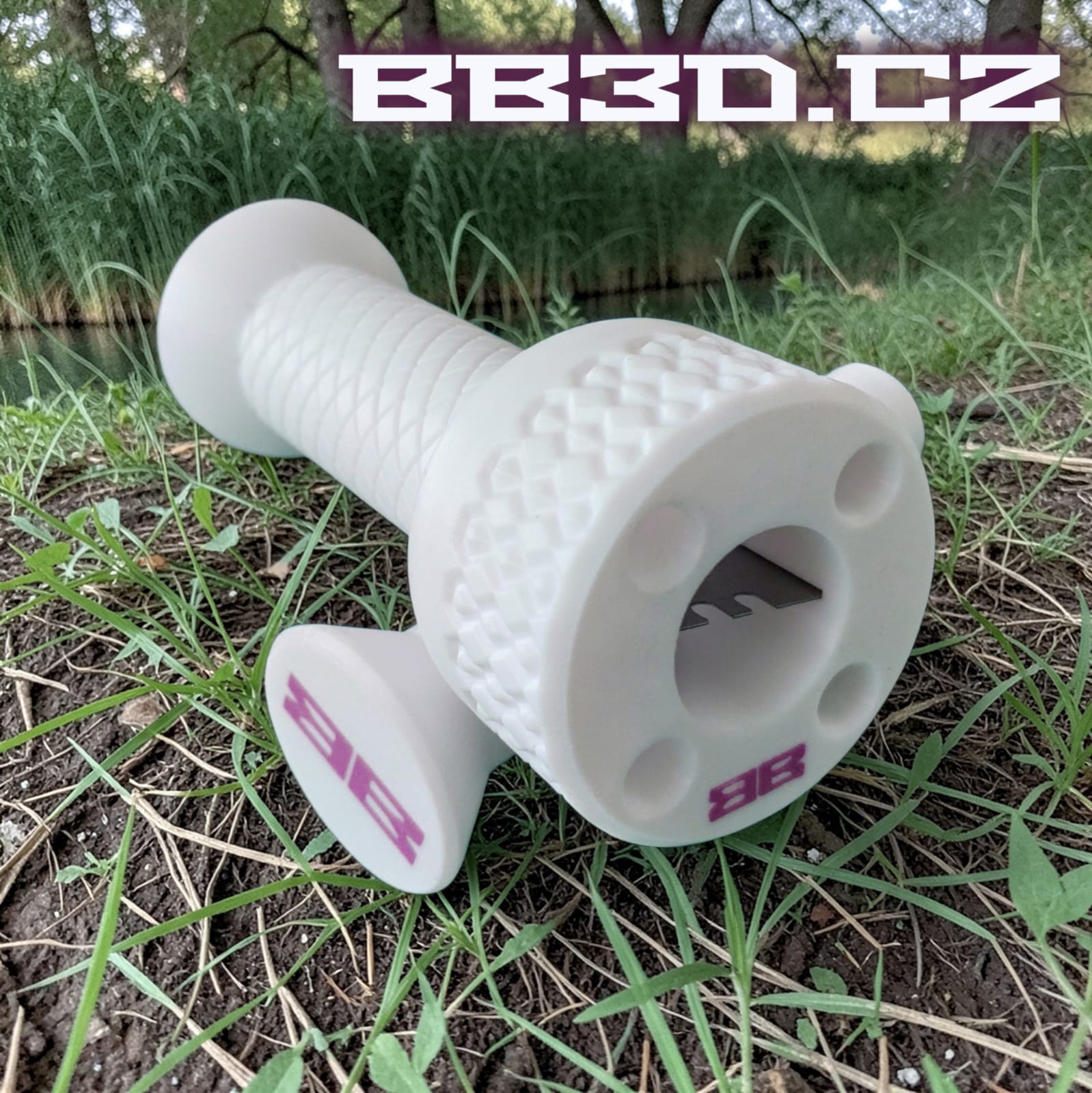 Detail vlastního 3D tištěného rybářského příslušenství BB3D