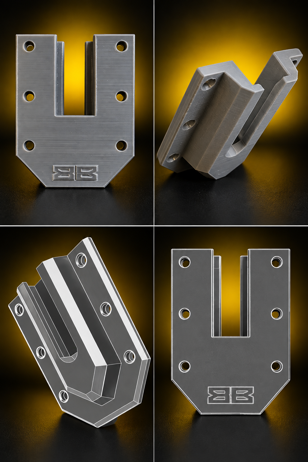 3D tištěný závěsný systém z PETG-CF, ABS a PC – BB3D